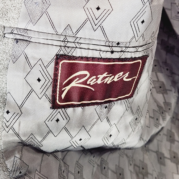 VINTAGE Ratner Clothes Blazer Skinner Ultra Suede Jacket Mens 50L - Picture 6 of 10
